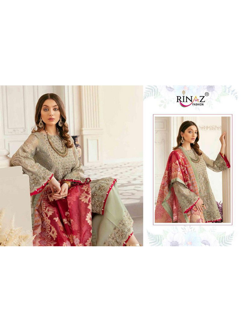 Rinaz Block Buster Hits 12 Fancy Designer Festive Wear Jetport with Heavy Embroidery Diamond Work Georgette Premium Pakistani Salwar Suit Collection